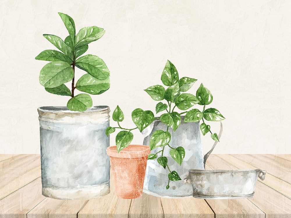 Tin Greens 2 art print by Kimberly Allen for $57.95 CAD