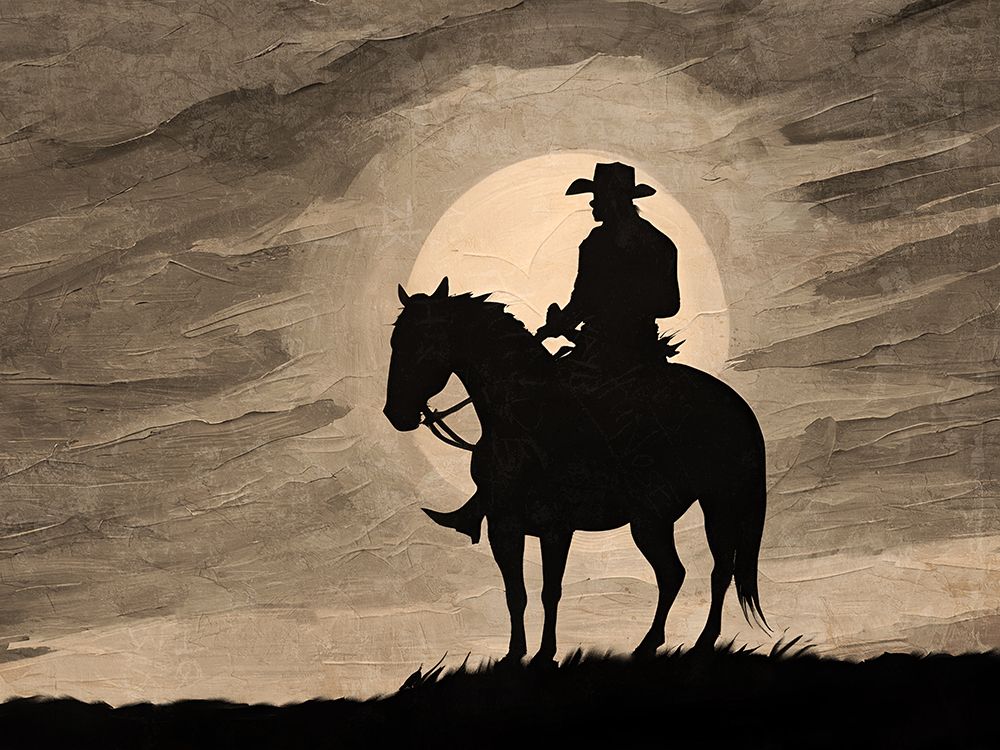 Sunset Cowboy 2 art print by Kimberly Allen for $57.95 CAD