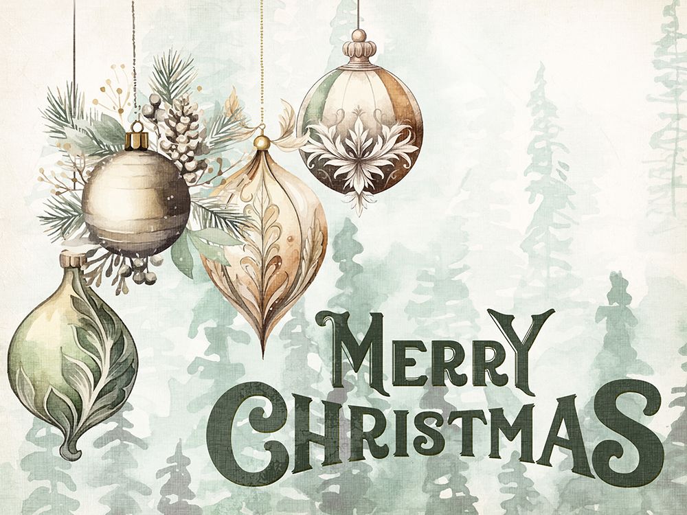 Merry Ornaments art print by Kimberly Allen for $57.95 CAD