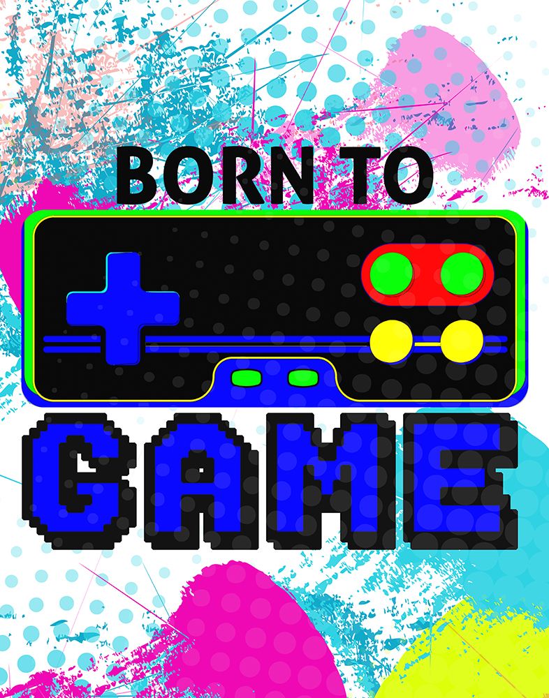 Gamer Zone Splash 2 art print by Kimberly Allen for $57.95 CAD