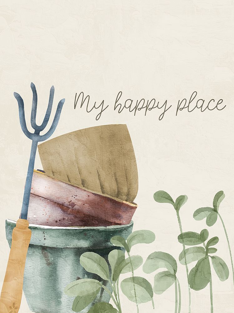 My Happy Place_Garden art print by Kimberly Allen for $57.95 CAD