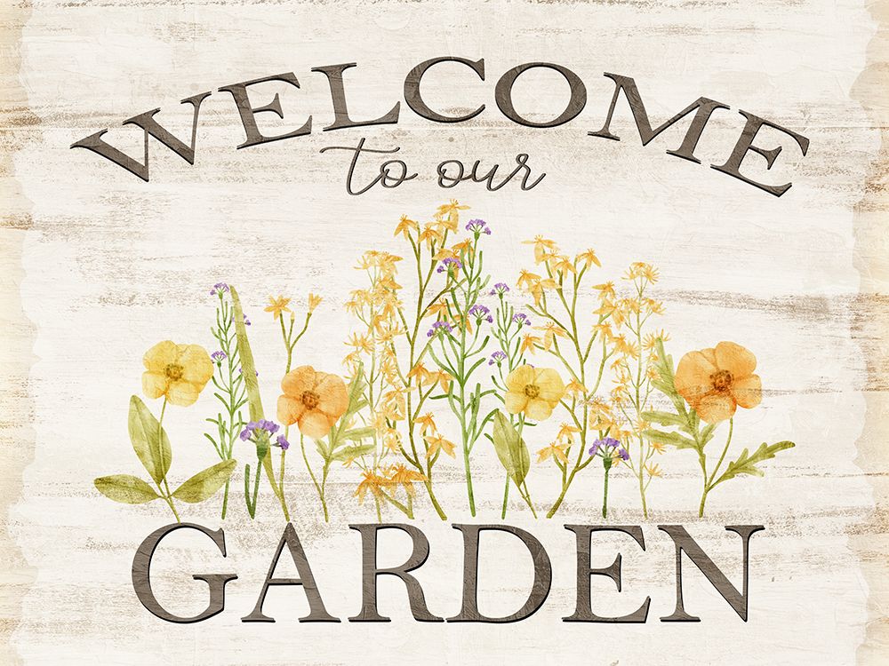 Welcome To Our Garden art print by Kimberly Allen for $57.95 CAD