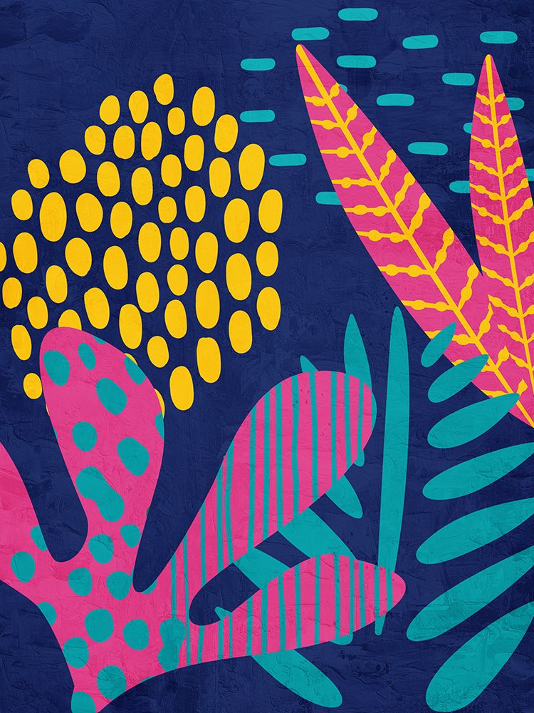 Jungle Craze Blue 1 art print by Kimberly Allen for $57.95 CAD