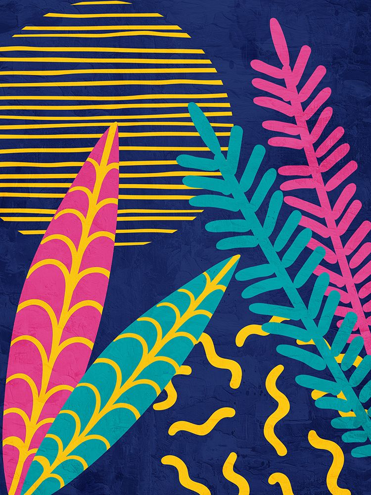 Jungle Craze Blue 2 art print by Kimberly Allen for $57.95 CAD