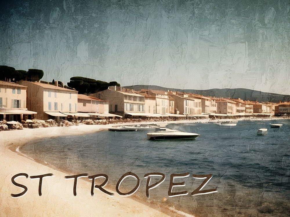 Vintage St Tropez art print by Kimberly Allen for $57.95 CAD