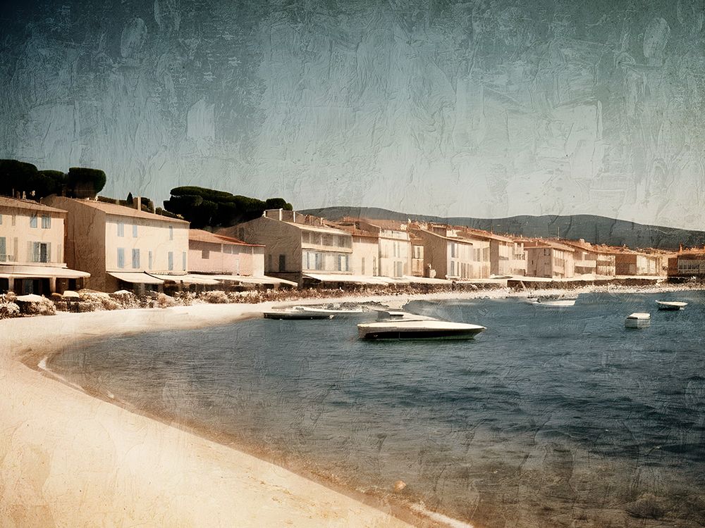 Vintage St Tropez art print by Kimberly Allen for $57.95 CAD