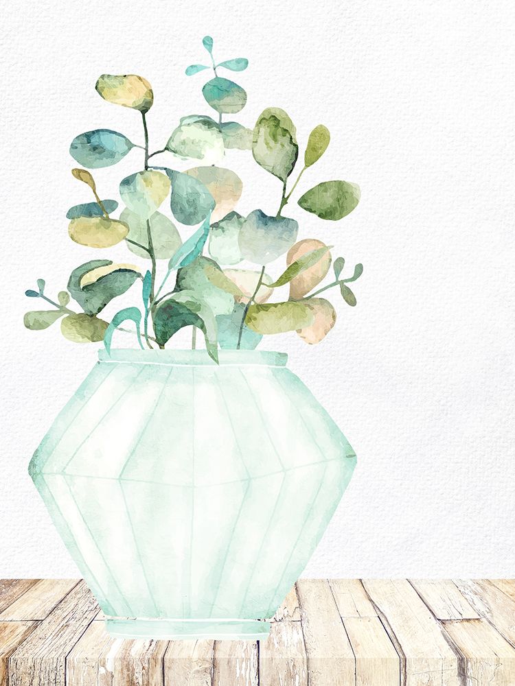 Spring Greens Vase 1 art print by Kimberly Allen for $57.95 CAD