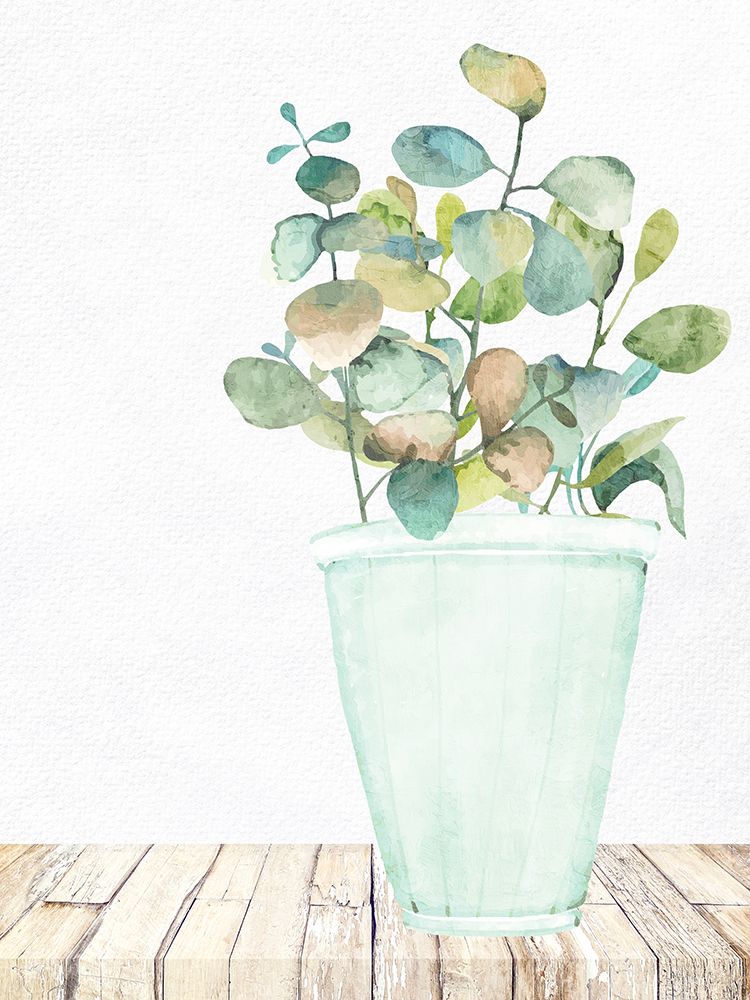 Spring Greens Vase 2 art print by Kimberly Allen for $57.95 CAD