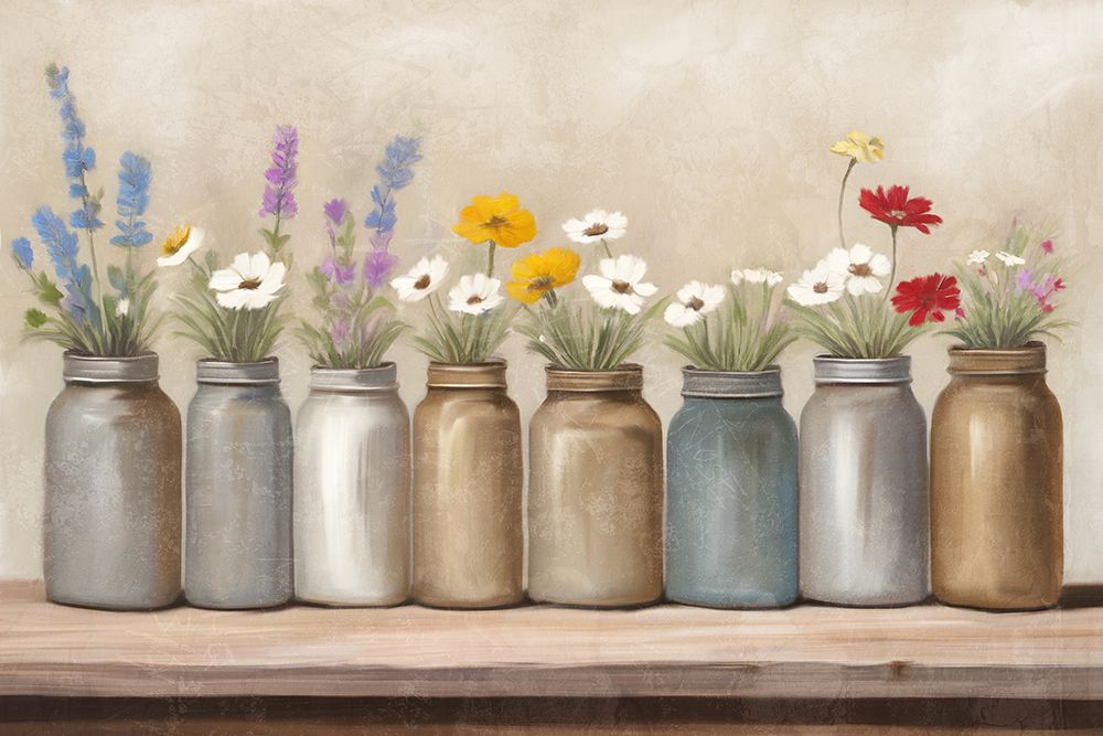 Painted Jars art print by Kimberly Allen for $57.95 CAD