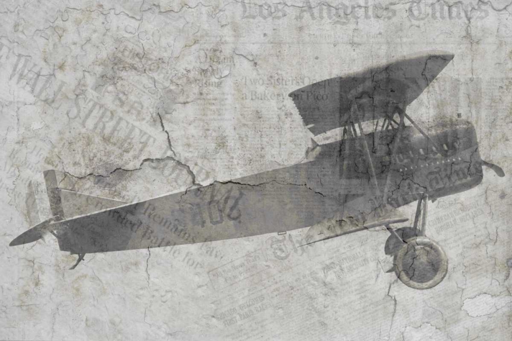 Newspaper Air Travel art print by Kimberly Allen for $57.95 CAD