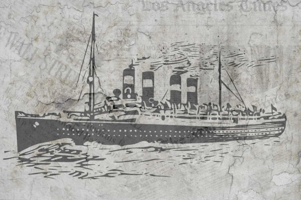 Newspaper Sea Travel art print by Kimberly Allen for $57.95 CAD