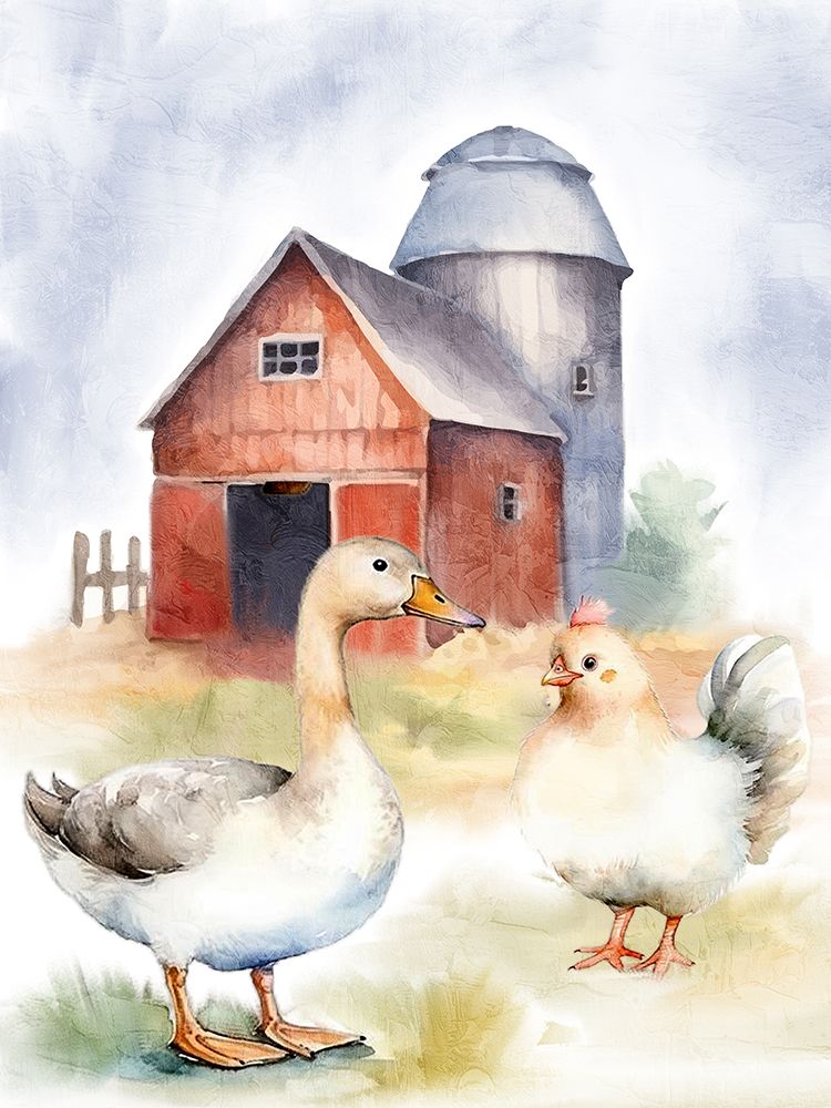 Farmyard Talk 1 art print by Kimberly Allen for $57.95 CAD
