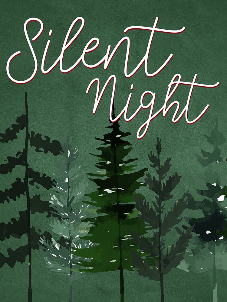 Silent Night Trees art print by Kimberly Allen for $57.95 CAD