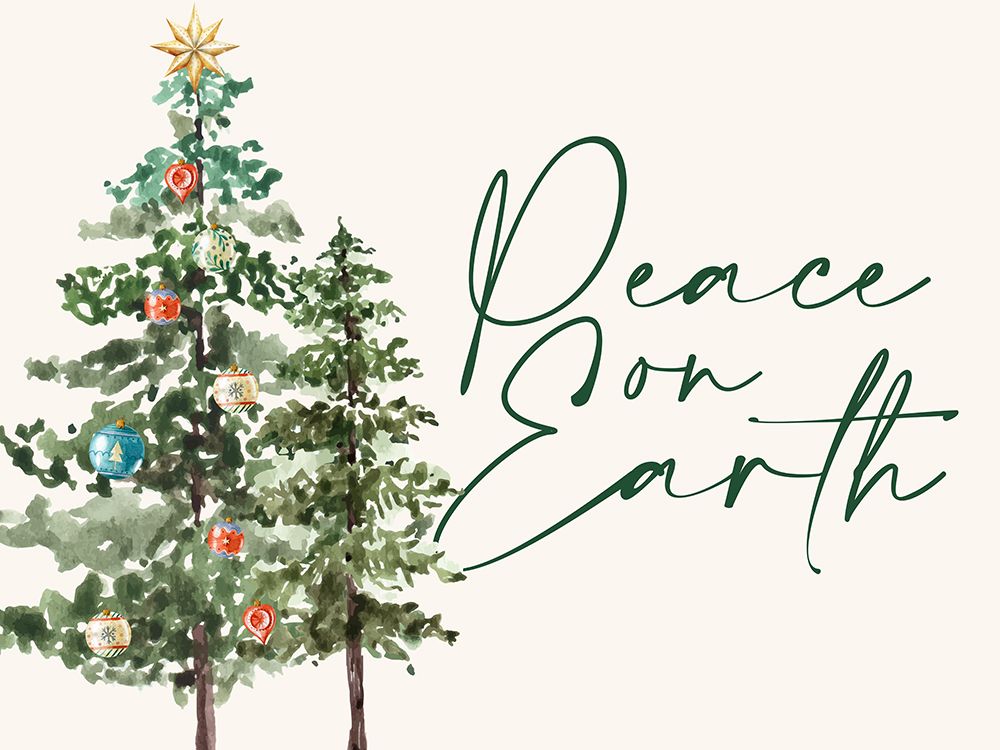 Peace On Earth Pine art print by Kimberly Allen for $57.95 CAD