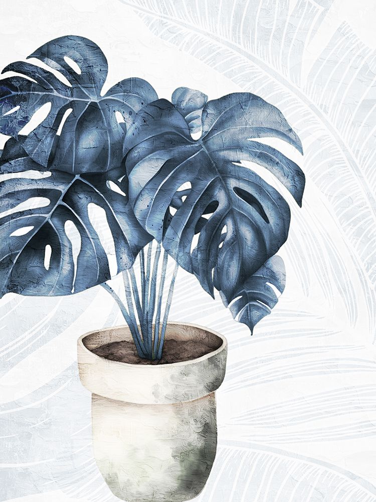 Blue Palms 1 art print by Kimberly Allen for $57.95 CAD
