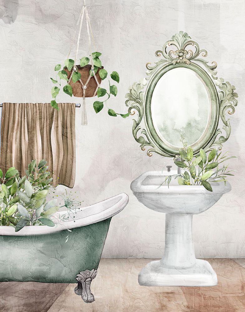 Bath Greens art print by Kimberly Allen for $57.95 CAD