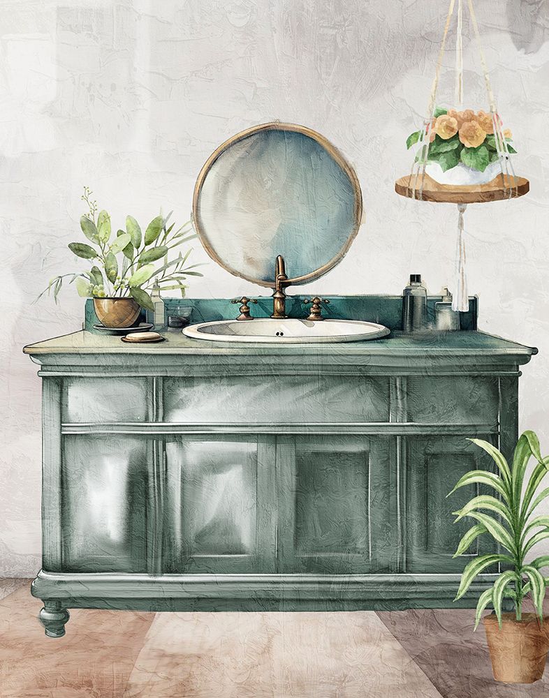 Bath Greens 2 art print by Kimberly Allen for $57.95 CAD