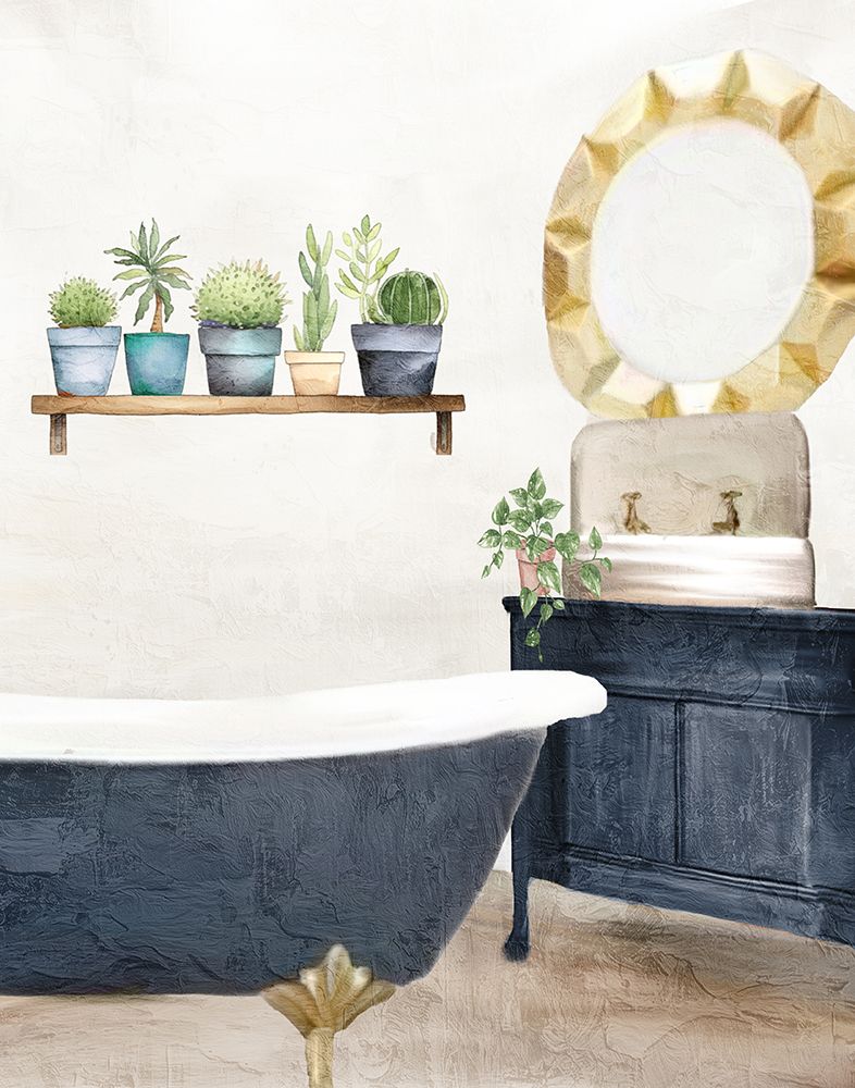 Blue Tub art print by Kimberly Allen for $57.95 CAD