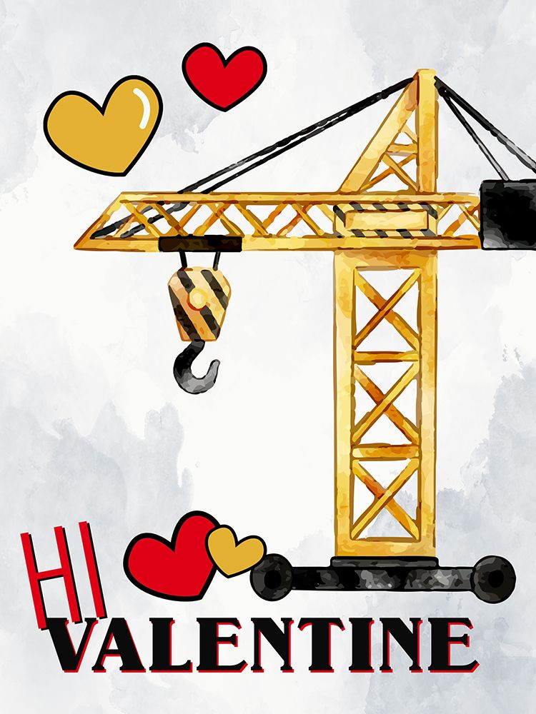 Construction Valentine 2 art print by Kimberly Allen for $57.95 CAD