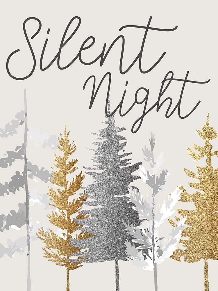 Silent Night Trees art print by Kimberly Allen for $57.95 CAD