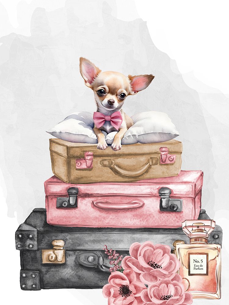 Pup Travel 1 art print by Kimberly Allen for $57.95 CAD