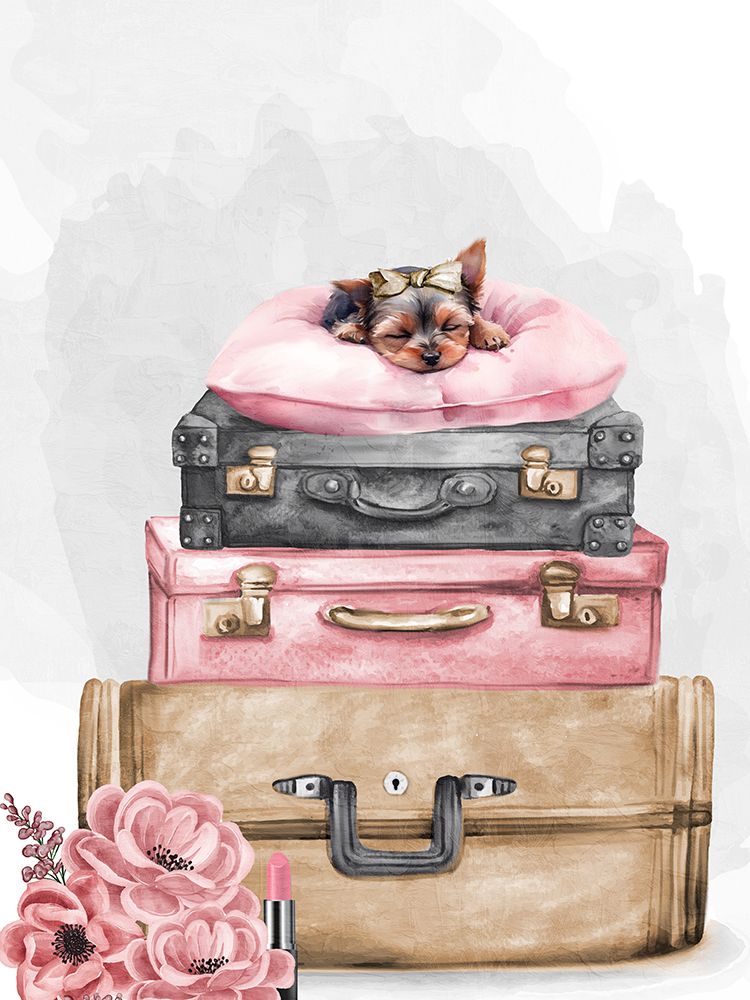 Pup Travel 2 art print by Kimberly Allen for $57.95 CAD
