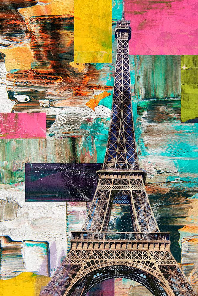 Eiffel Paint art print by Kimberly Allen for $57.95 CAD