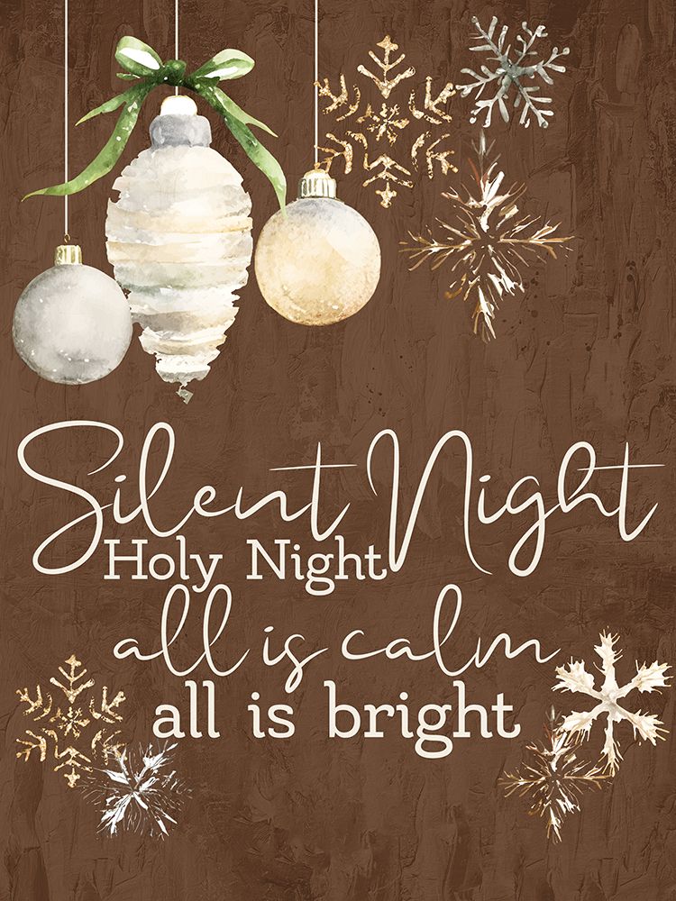 Silent Night Ornaments art print by Kimberly Allen for $57.95 CAD