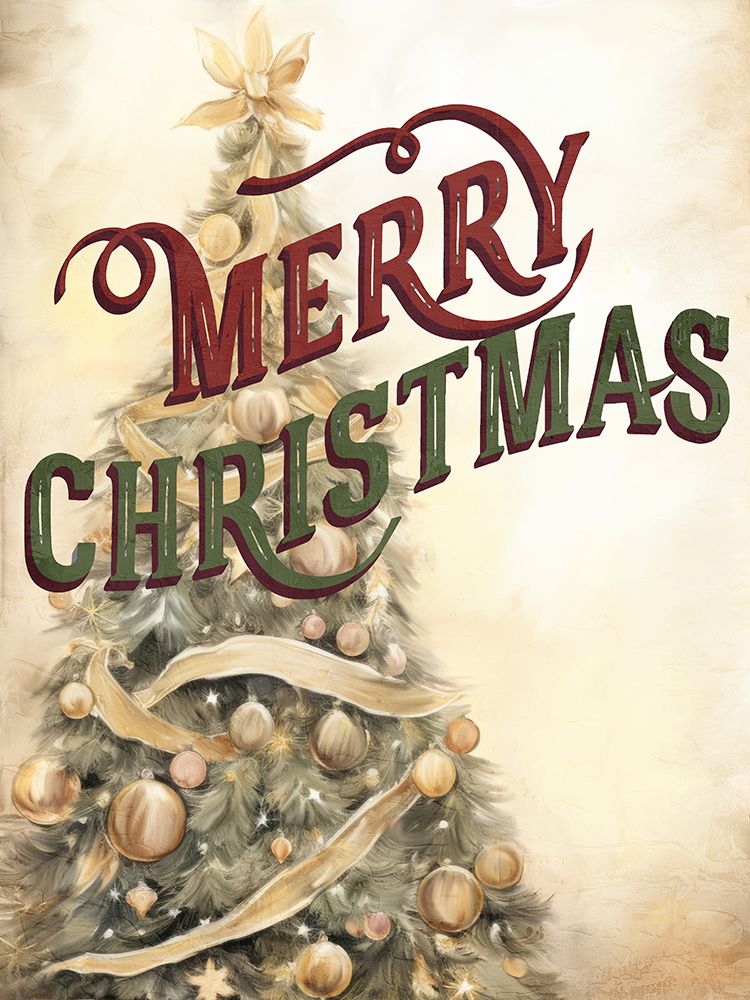 Golden Christmas art print by Kimberly Allen for $57.95 CAD