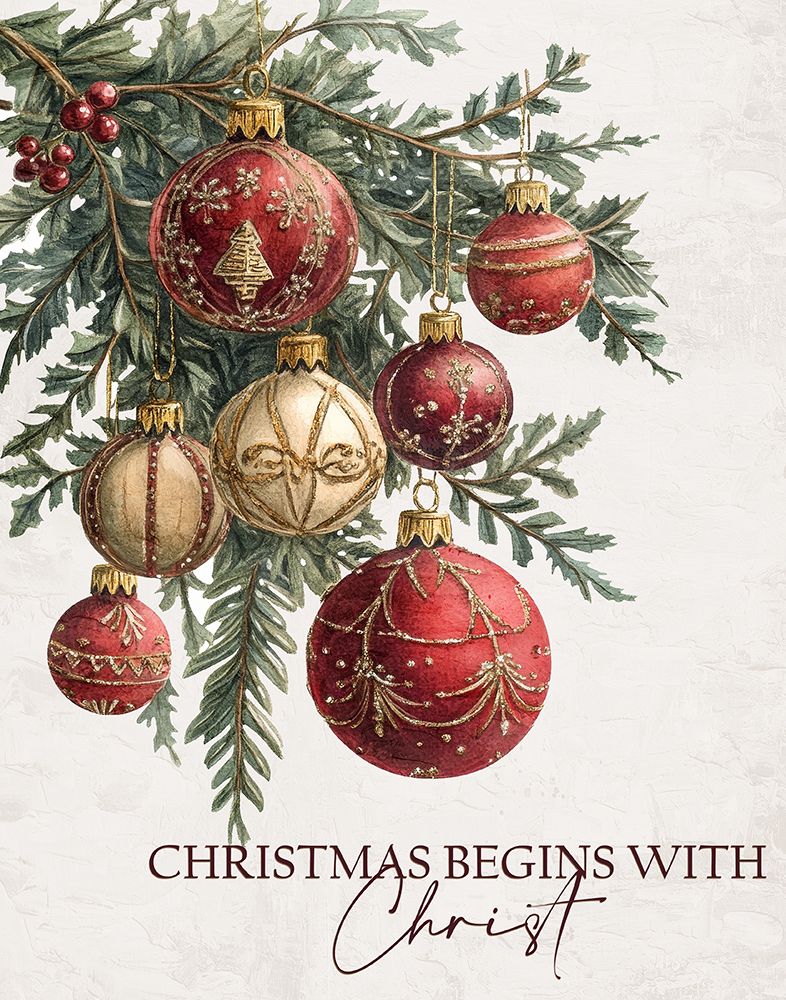 Christmas Begins With Christ art print by Kimberly Allen for $57.95 CAD