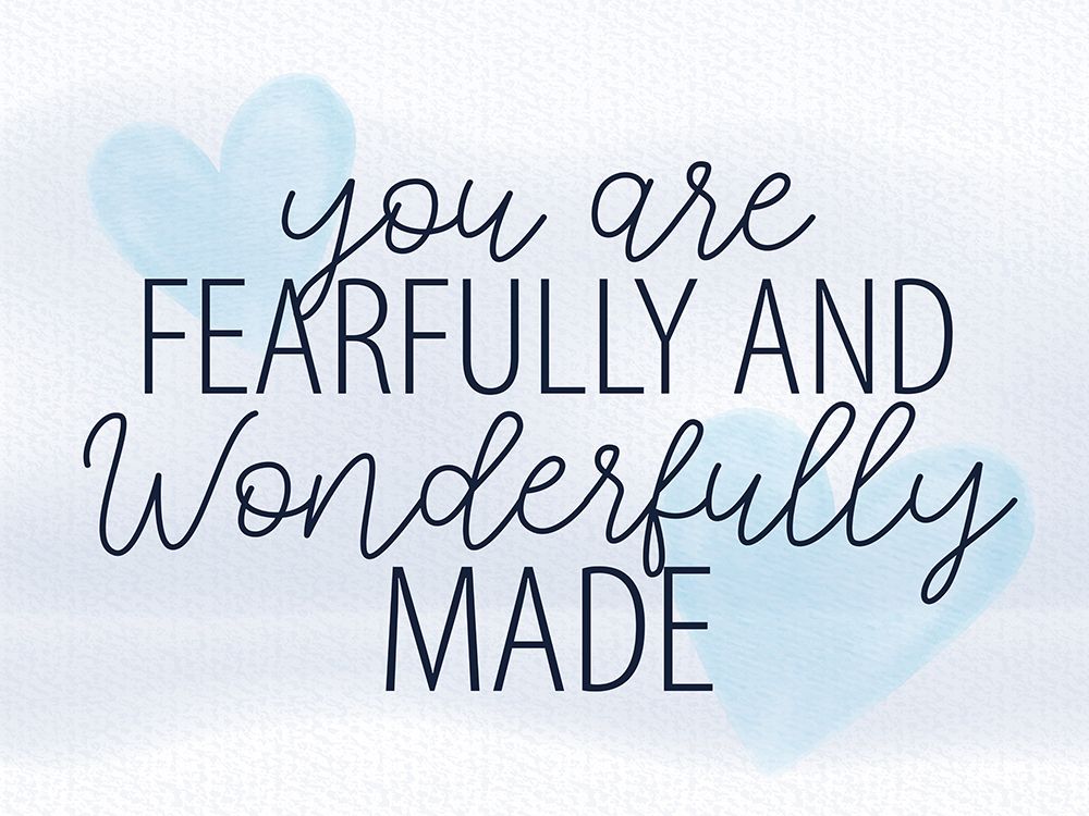 Wonderfully Made Blue art print by Kimberly Allen for $57.95 CAD