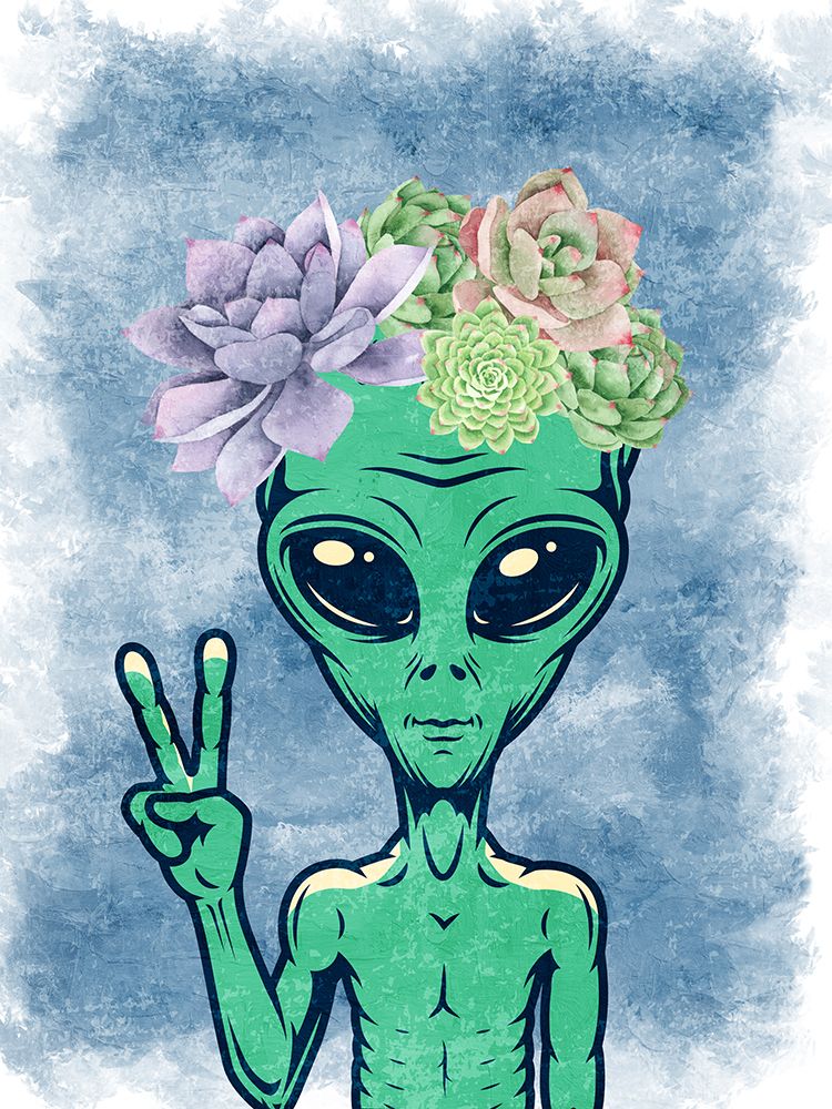 Succulent Space 1 art print by Kimberly Allen for $57.95 CAD