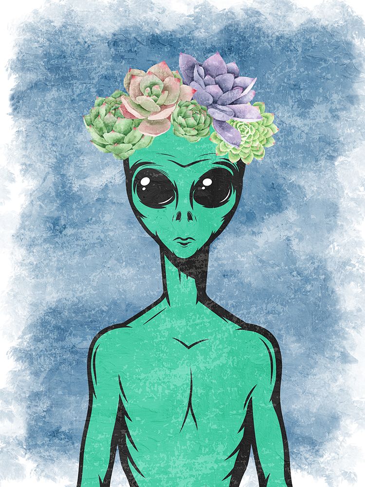 Succulent Space 2 art print by Kimberly Allen for $57.95 CAD
