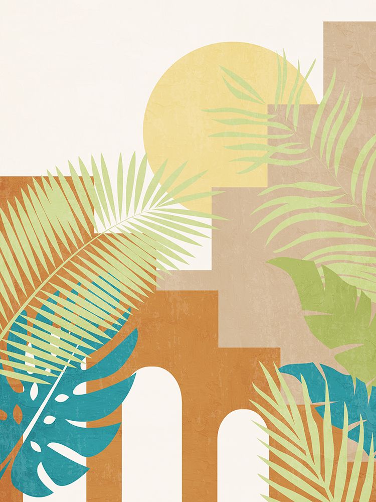 Sunrise Palms art print by Kimberly Allen for $57.95 CAD