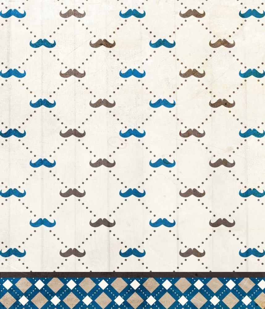 Mustache Blue art print by Kimberly Allen for $57.95 CAD