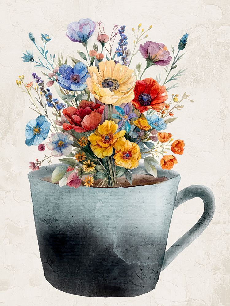 Wildflower Coffee 2 art print by Kimberly Allen for $57.95 CAD