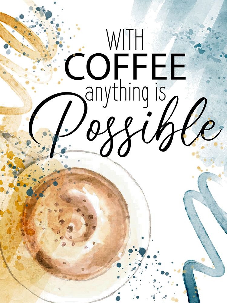 With Coffee 1 art print by Kimberly Allen for $57.95 CAD