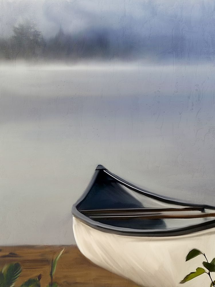 White Canoe Lake art print by Kimberly Allen for $57.95 CAD