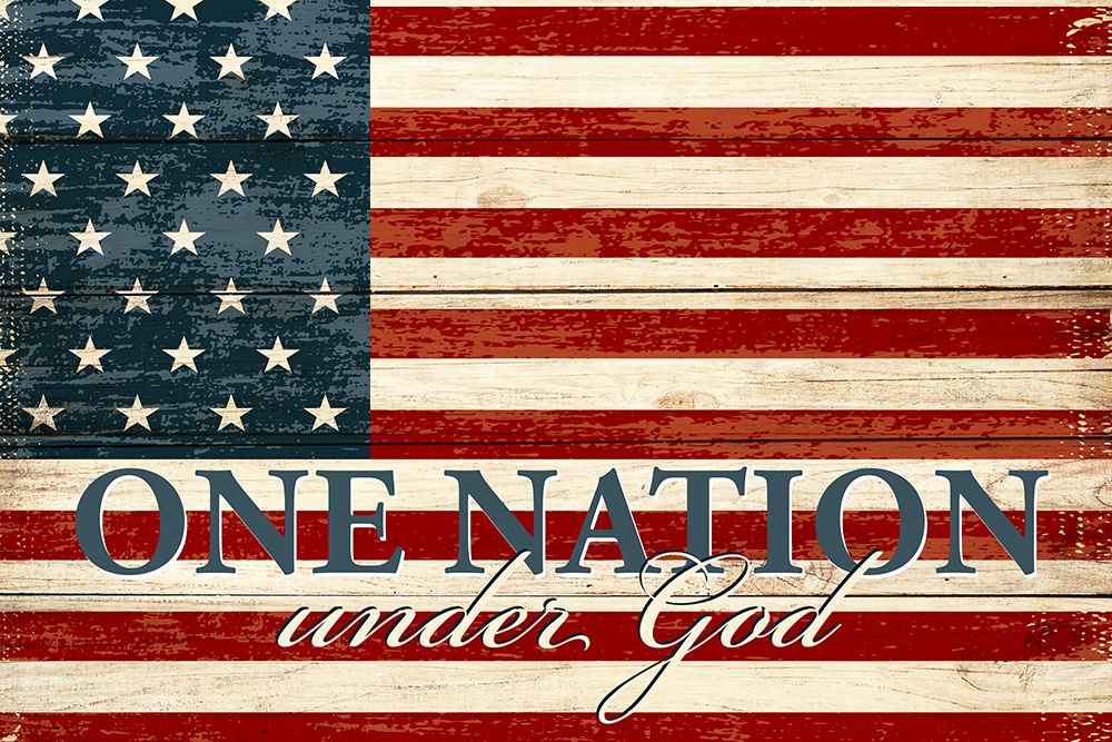 Wooden Flag On Nation art print by Kimberly Allen for $57.95 CAD