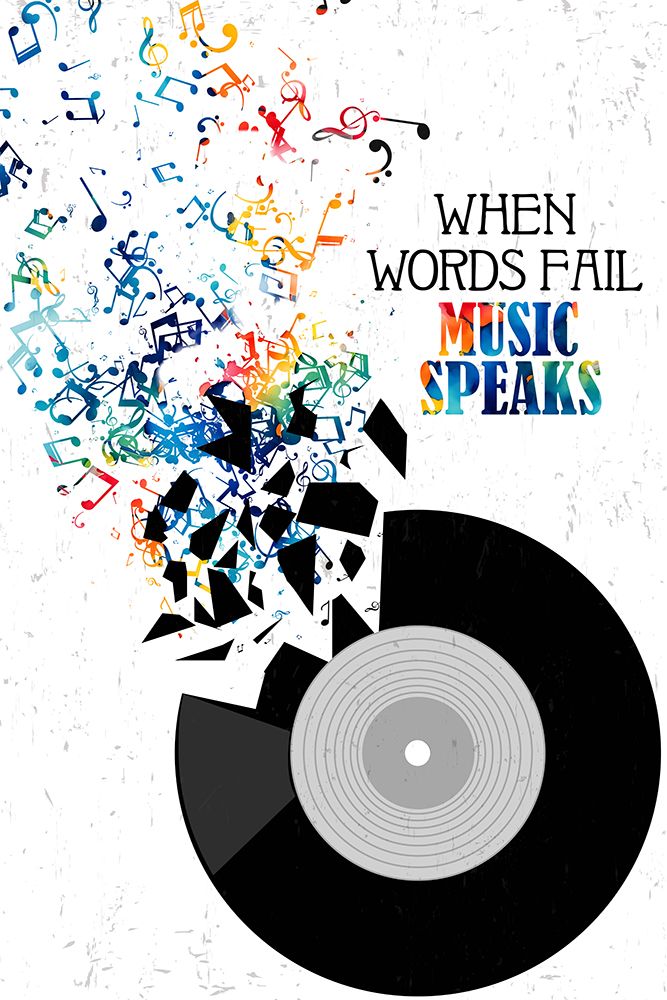 Colorful Music Speaks art print by Kimberly Allen for $57.95 CAD