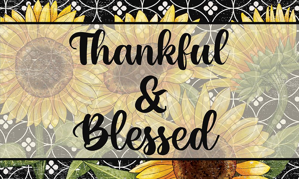 Thankful And Blessed art print by Kimberly Allen for $57.95 CAD