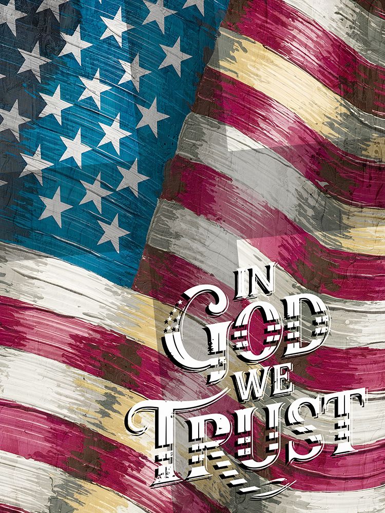 In God We Trust Flag art print by Kimberly Allen for $57.95 CAD