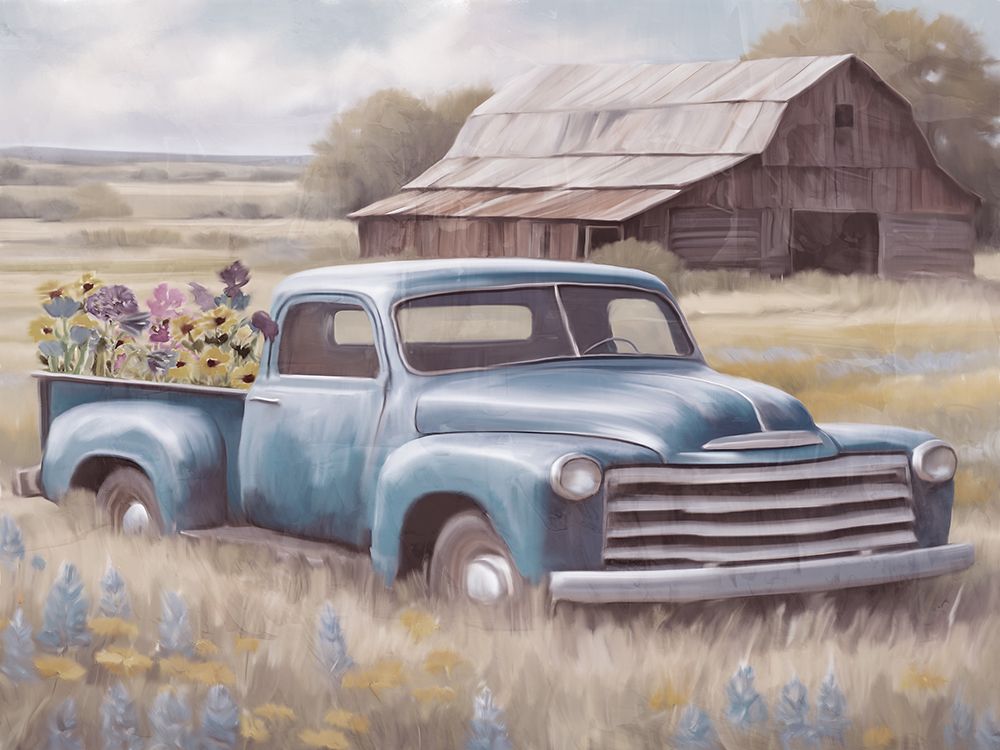 Flower Truck art print by Kimberly Allen for $57.95 CAD