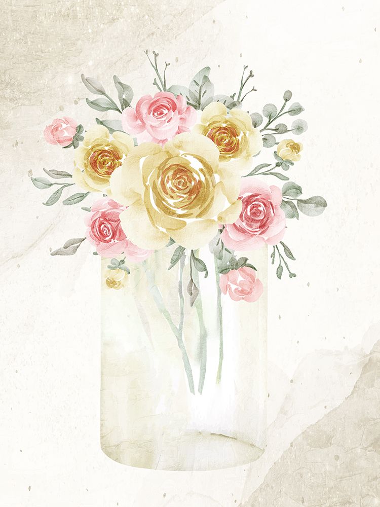 Pink And Gold 1 art print by Kimberly Allen for $57.95 CAD