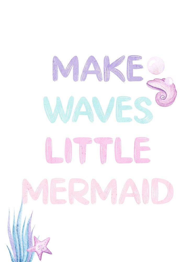 Make Waves Little Mermaid art print by Kimberly Allen for $57.95 CAD