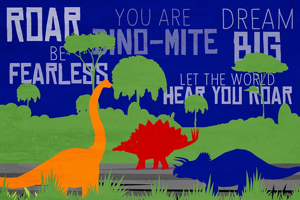Dinosaur Roar art print by Kimberly Allen for $57.95 CAD