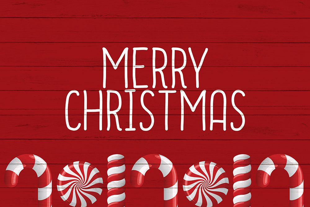 Merry Christmas Canes art print by Kimberly Allen for $57.95 CAD