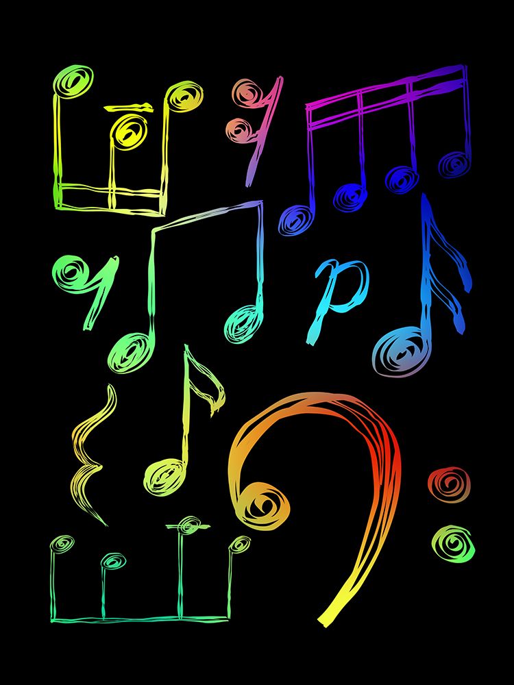 Black Doodle Notes 2 art print by Kimberly Allen for $57.95 CAD