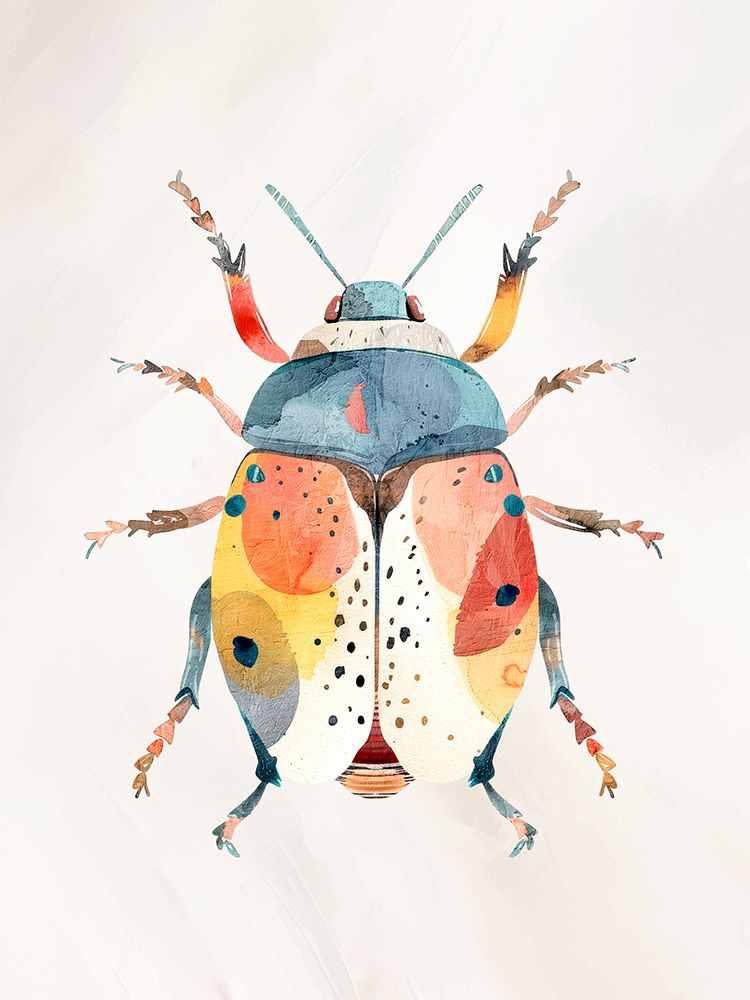 Colorful Beetle 1 art print by Kimberly Allen for $57.95 CAD