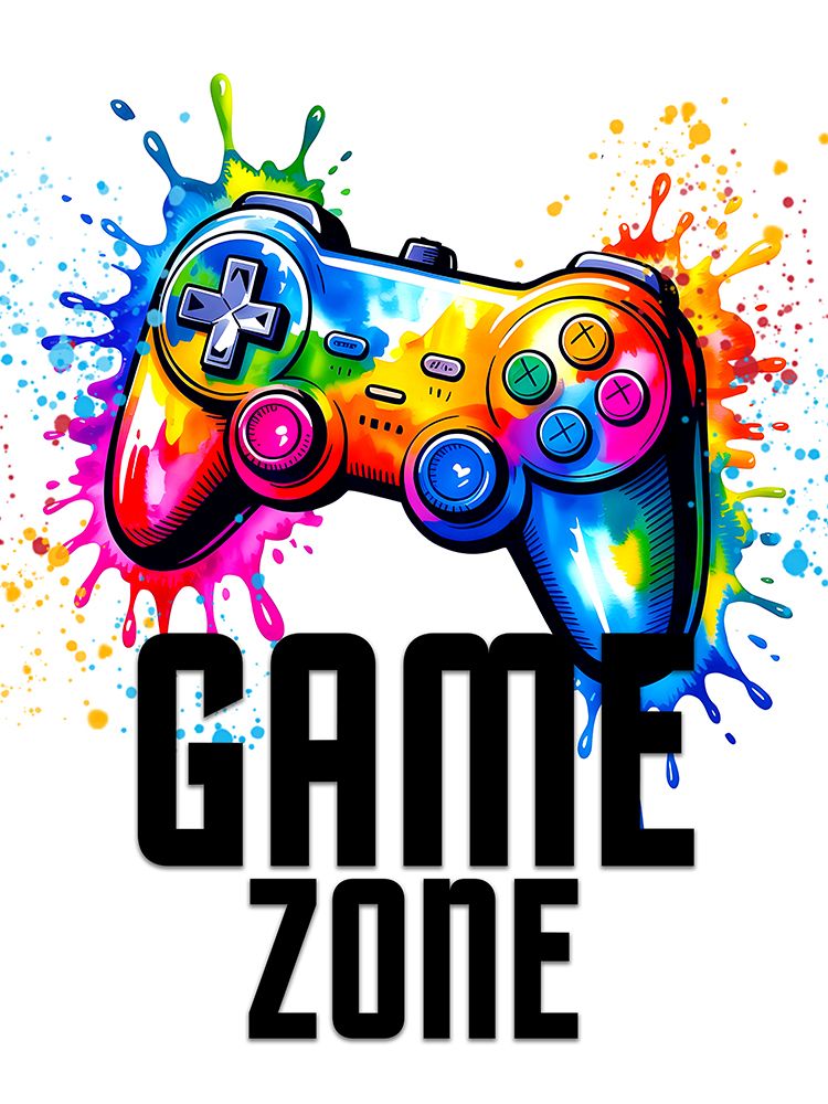 Game Zone Splash art print by Kimberly Allen for $57.95 CAD
